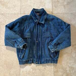 Urban Equipment World Wear Denim Bomber Men's Vintage Jacket Sz L